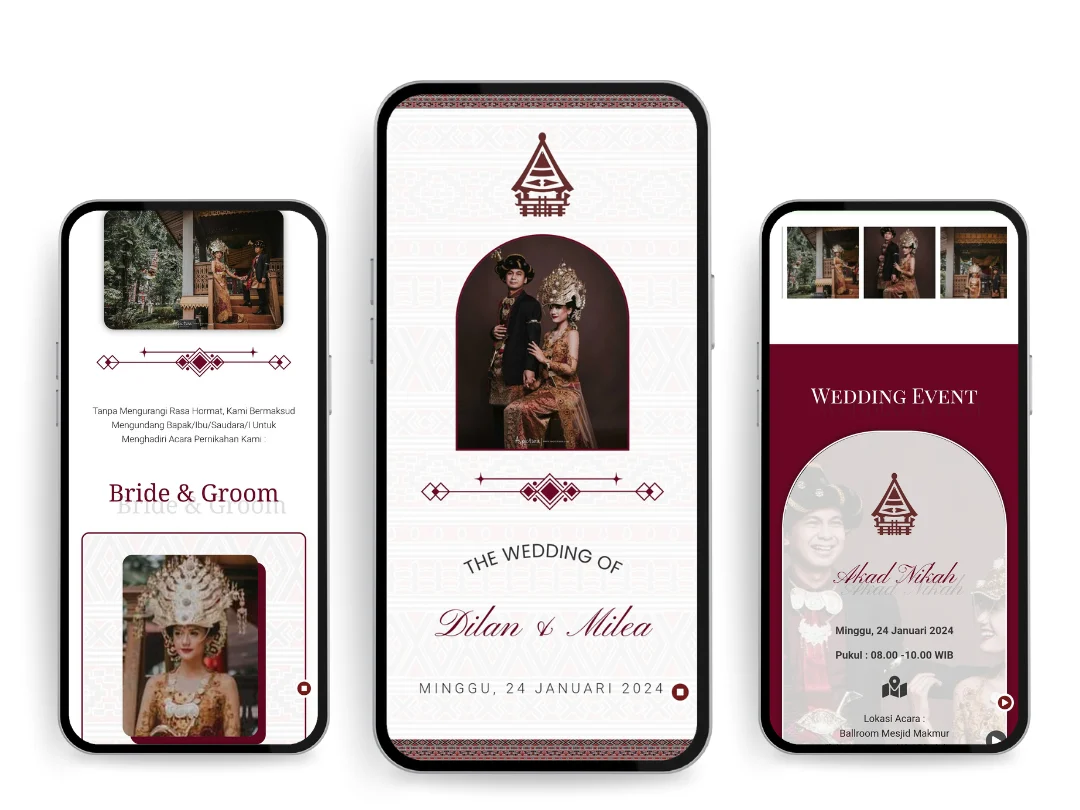  Undangan Digital tema adat